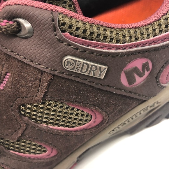 Merrell Ridgepass Select Dry Expresso/Blushing low hiking boots, size 7 - Picture 4 of 8